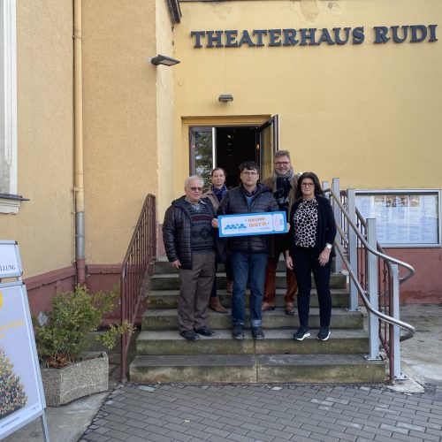 Ticket-Übergabe Theaterhaus Rudi